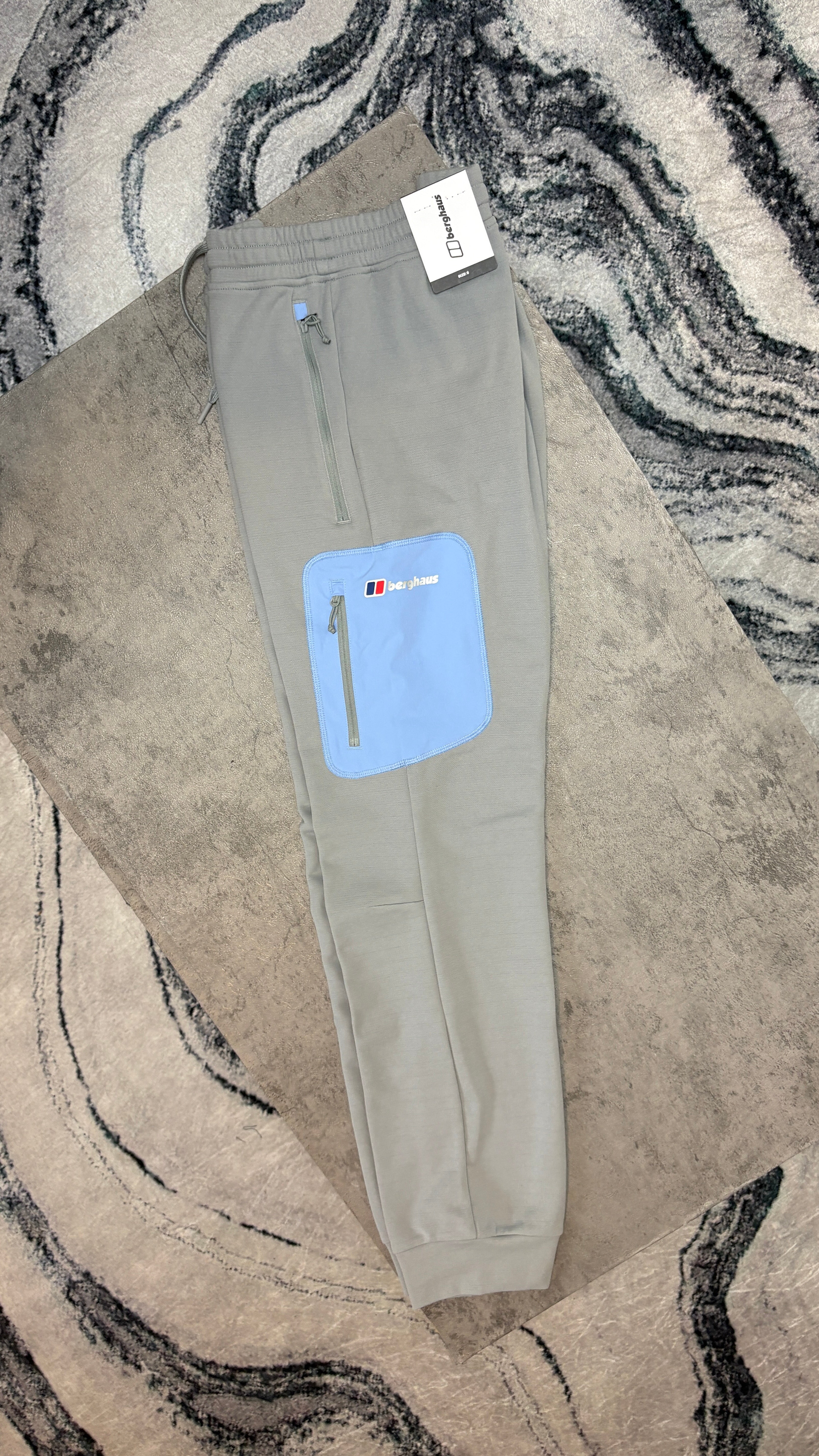 BERGHAUS PAVEY TRISET JACKET/PANT/TSHIRT- GREY/BLUE