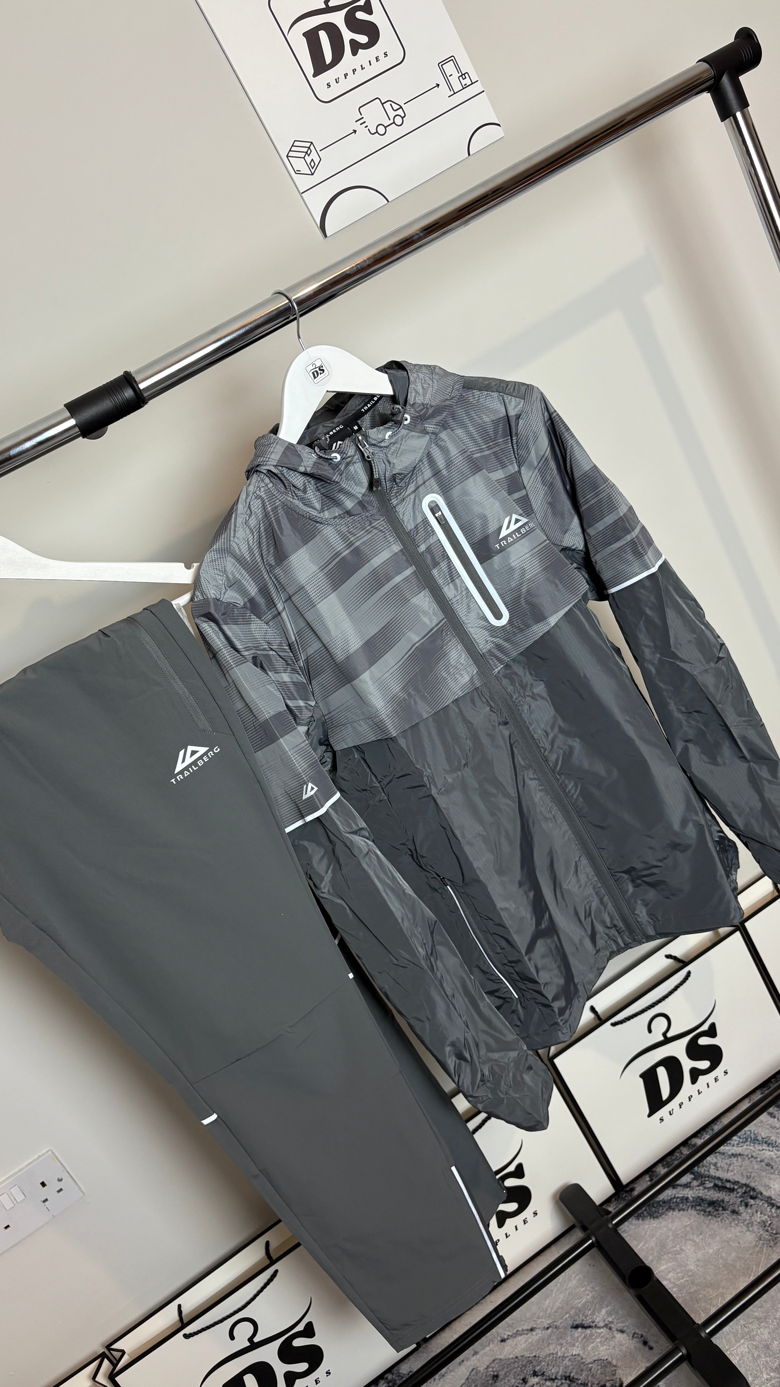 TRAILBERG 2.0 DIMENSION TRACKSUIT - TWO TONE GREY