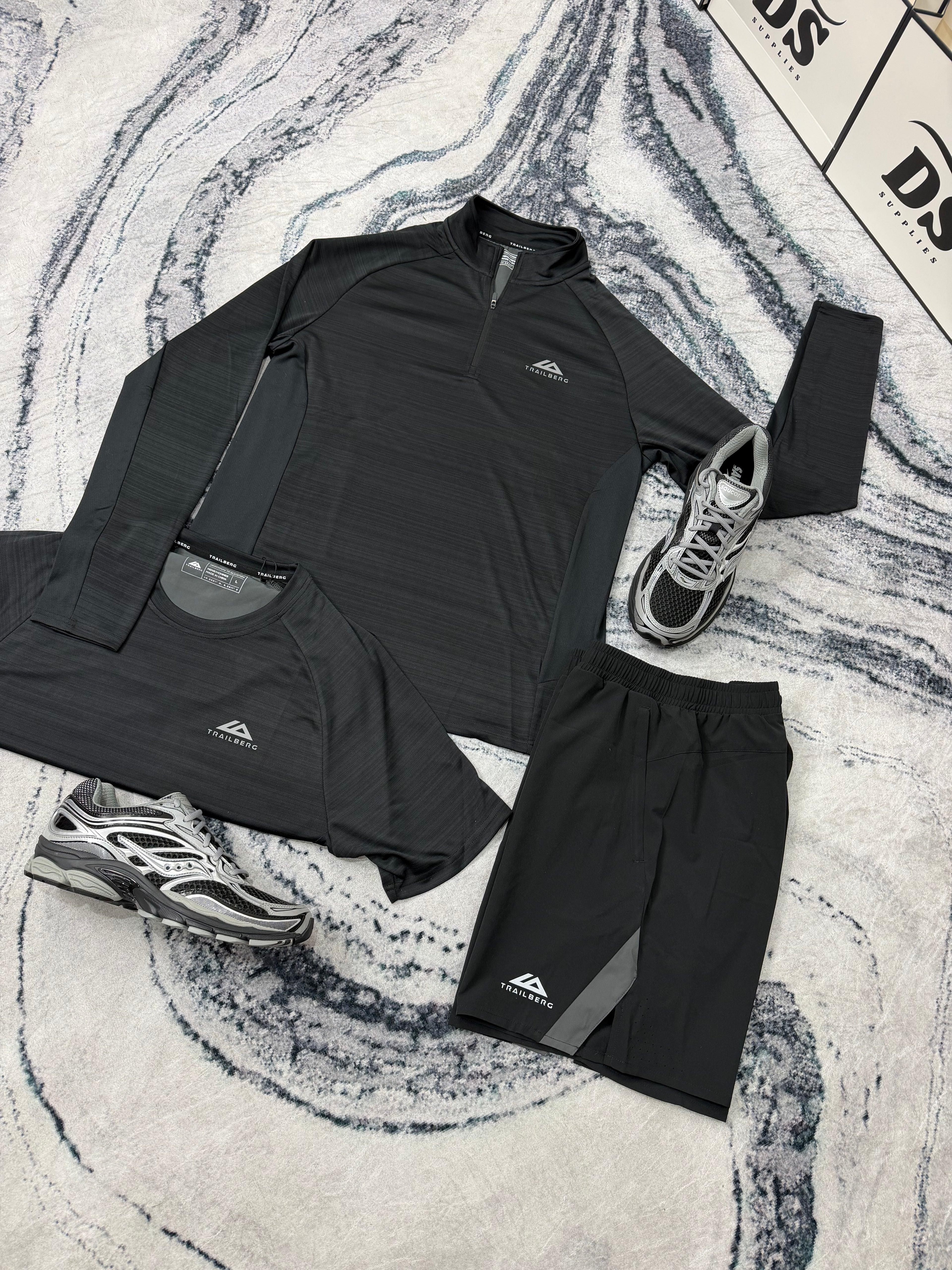 TRAILBERG SS26 CLOUD TRISET - BLACK/GREY