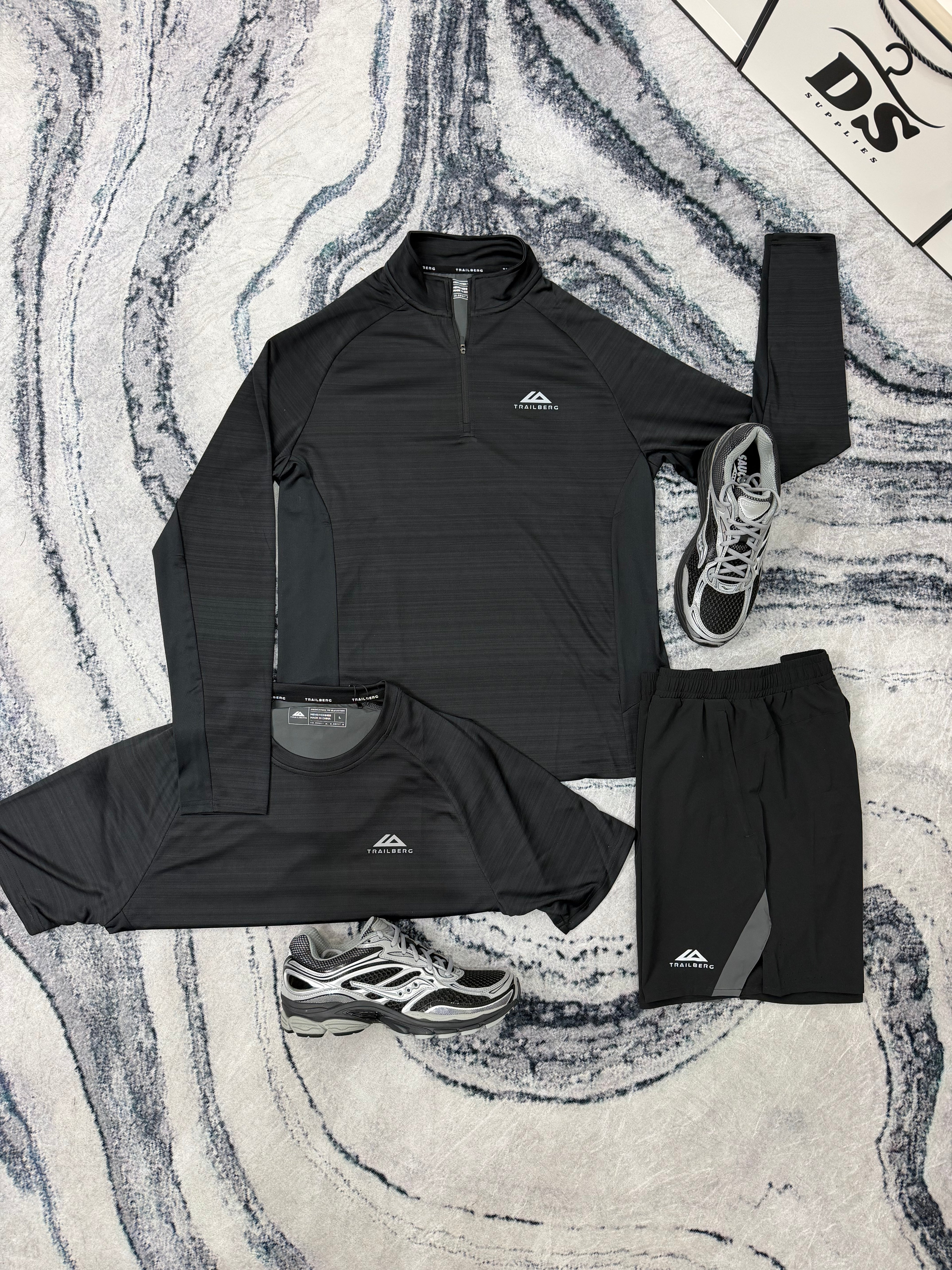 TRAILBERG SS26 CLOUD TRISET - BLACK/GREY