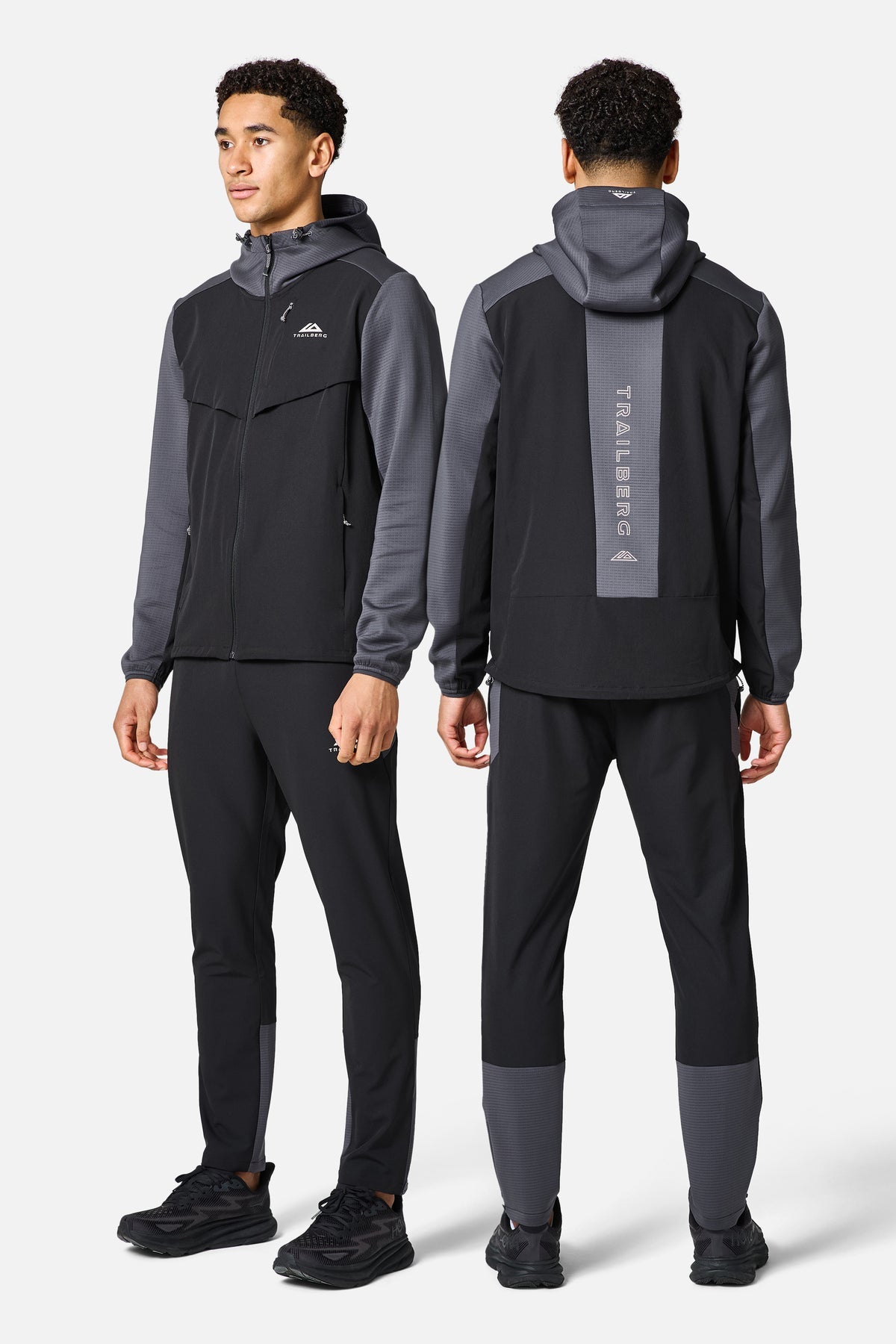 TRAILBERG RAPID DASH TRACKSUIT - BLACK/GREY