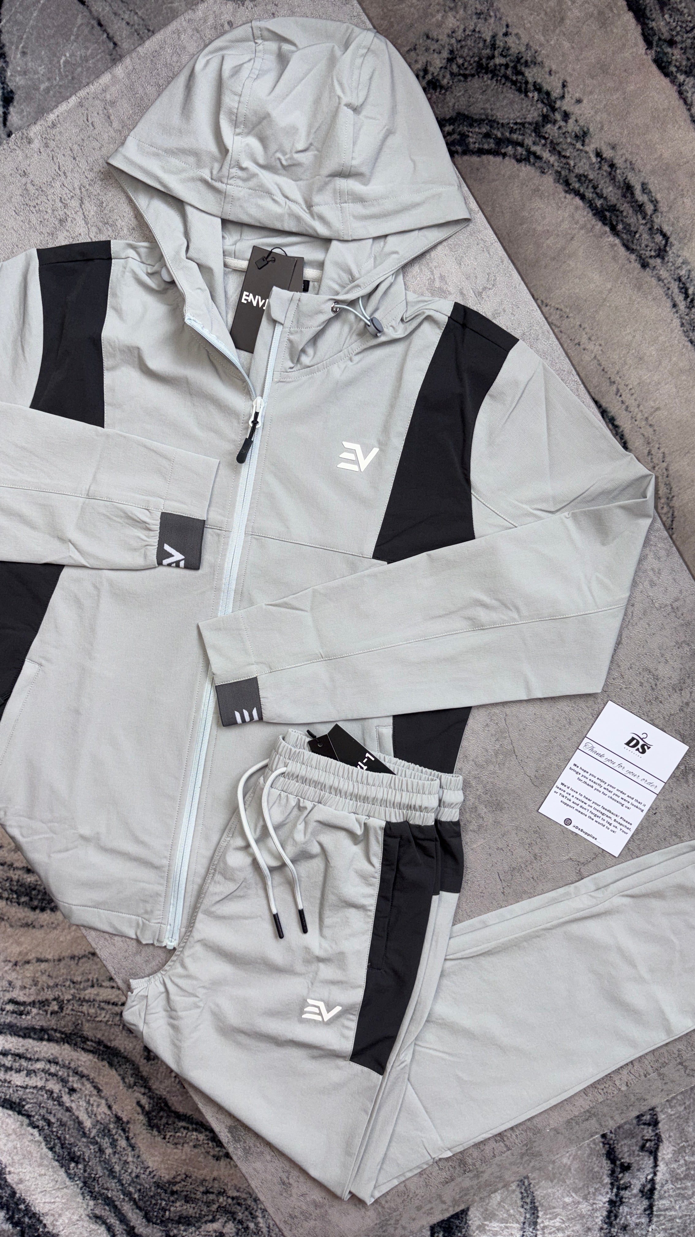 Envi Flex Tracksuit-‘Grey/Black’