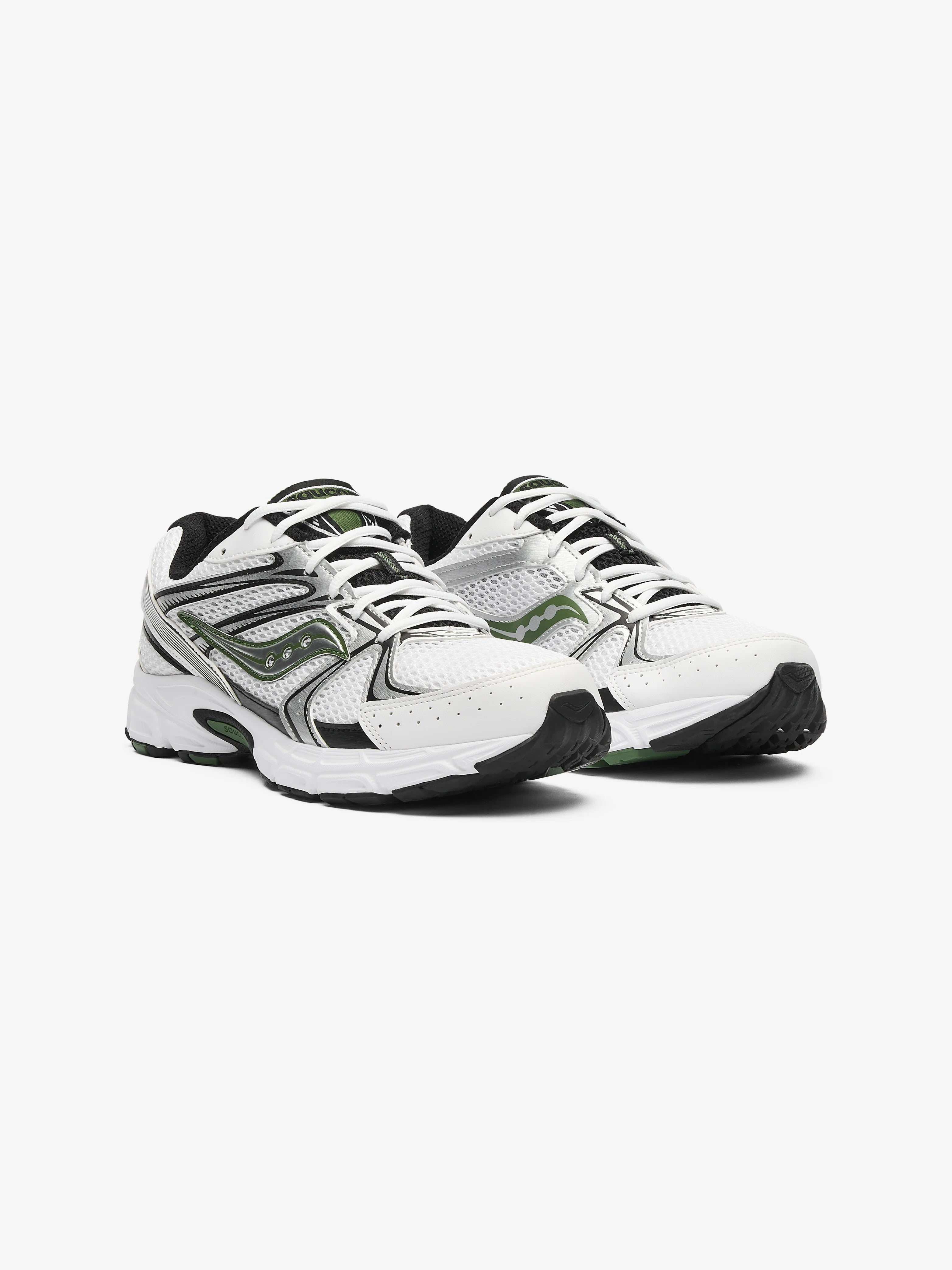 SAUCONY RIDE MILLENNIUM TRAINER - WHITE / PINE GREEN