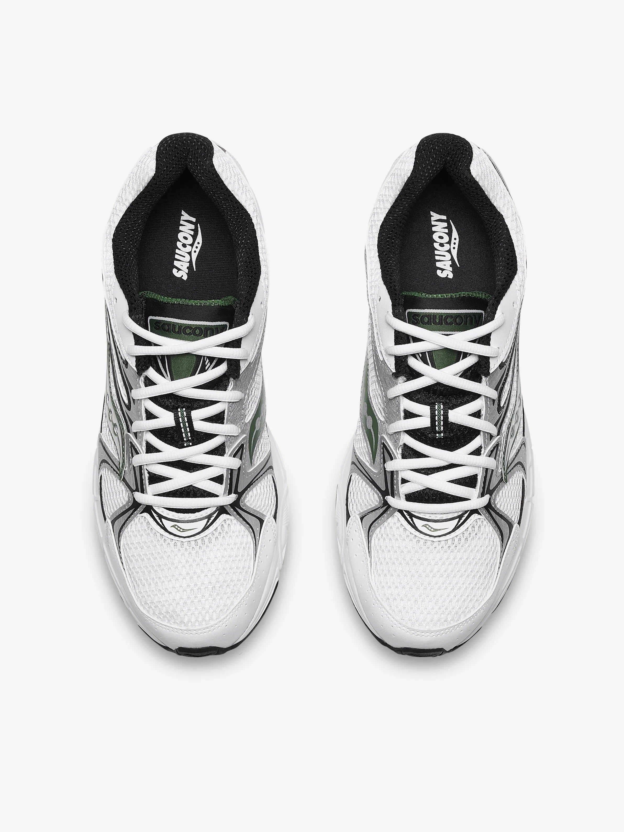SAUCONY RIDE MILLENNIUM TRAINER - WHITE / PINE GREEN