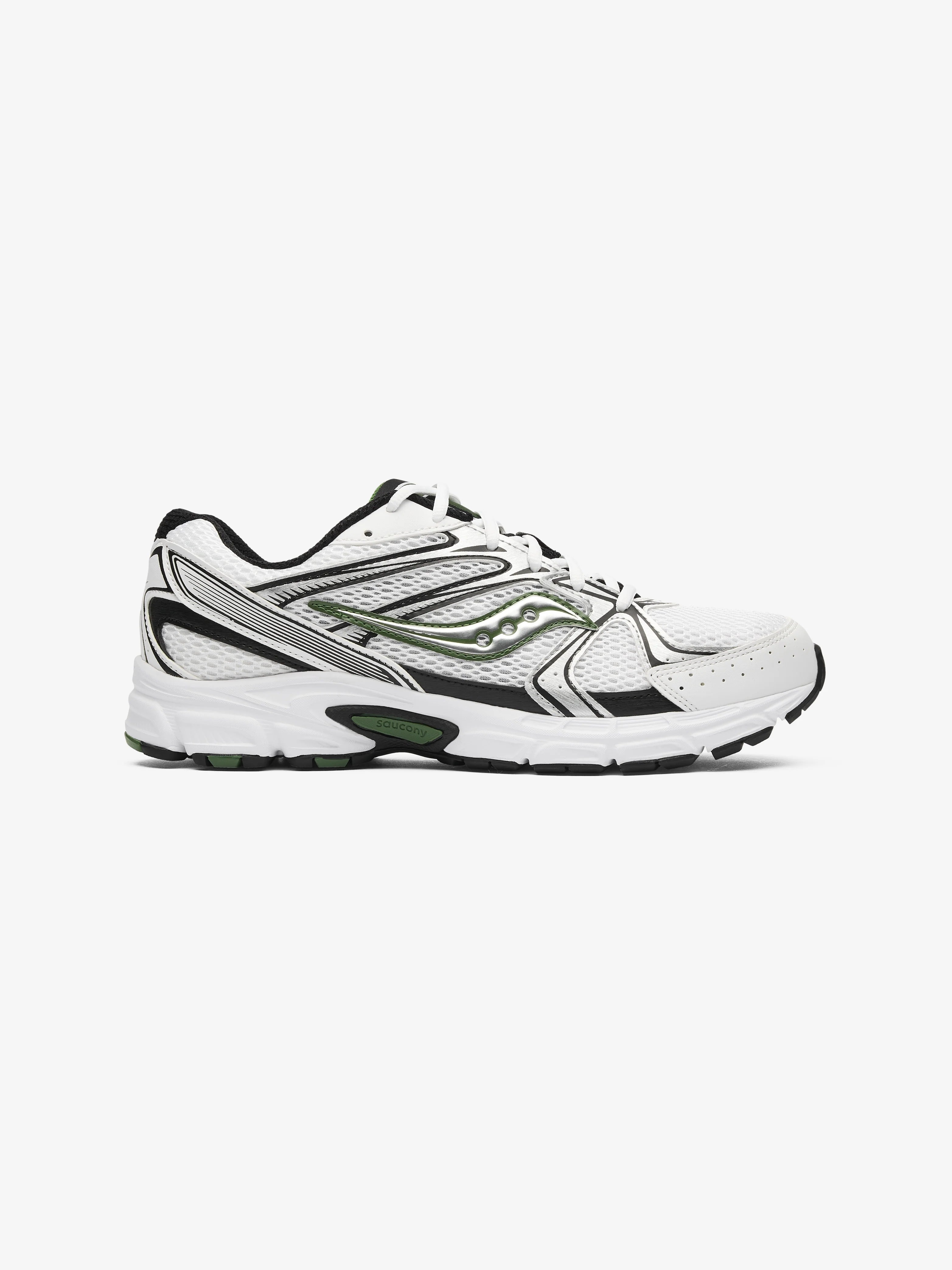 SAUCONY RIDE MILLENNIUM TRAINER - WHITE / PINE GREEN