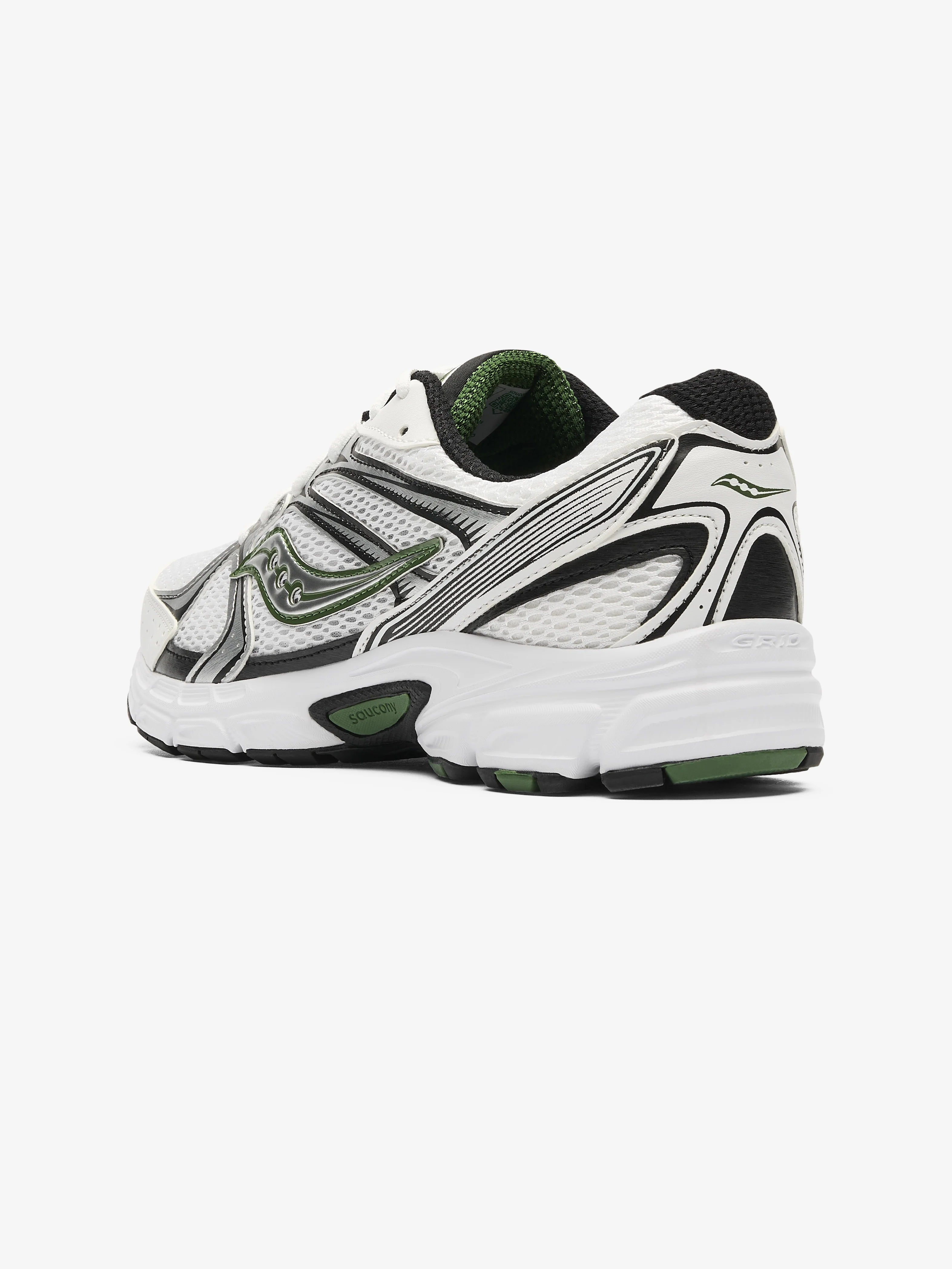 SAUCONY RIDE MILLENNIUM TRAINER - WHITE / PINE GREEN