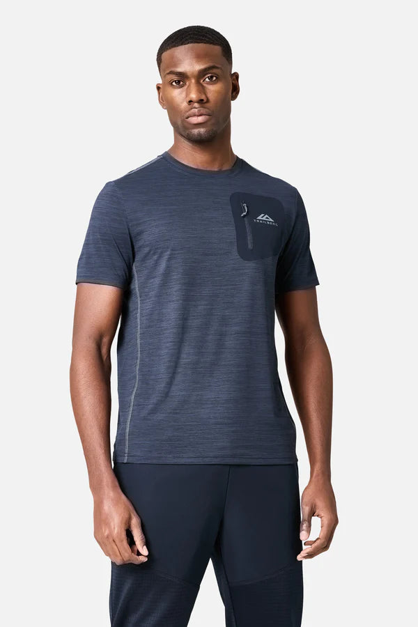 TRAILBER DISTRICT GRIDDED FLEECE TRISET - NAVY